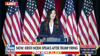 Kristi Noem wasn’t just fired. Kristi Noem was fired as she was speaking live in Nashville