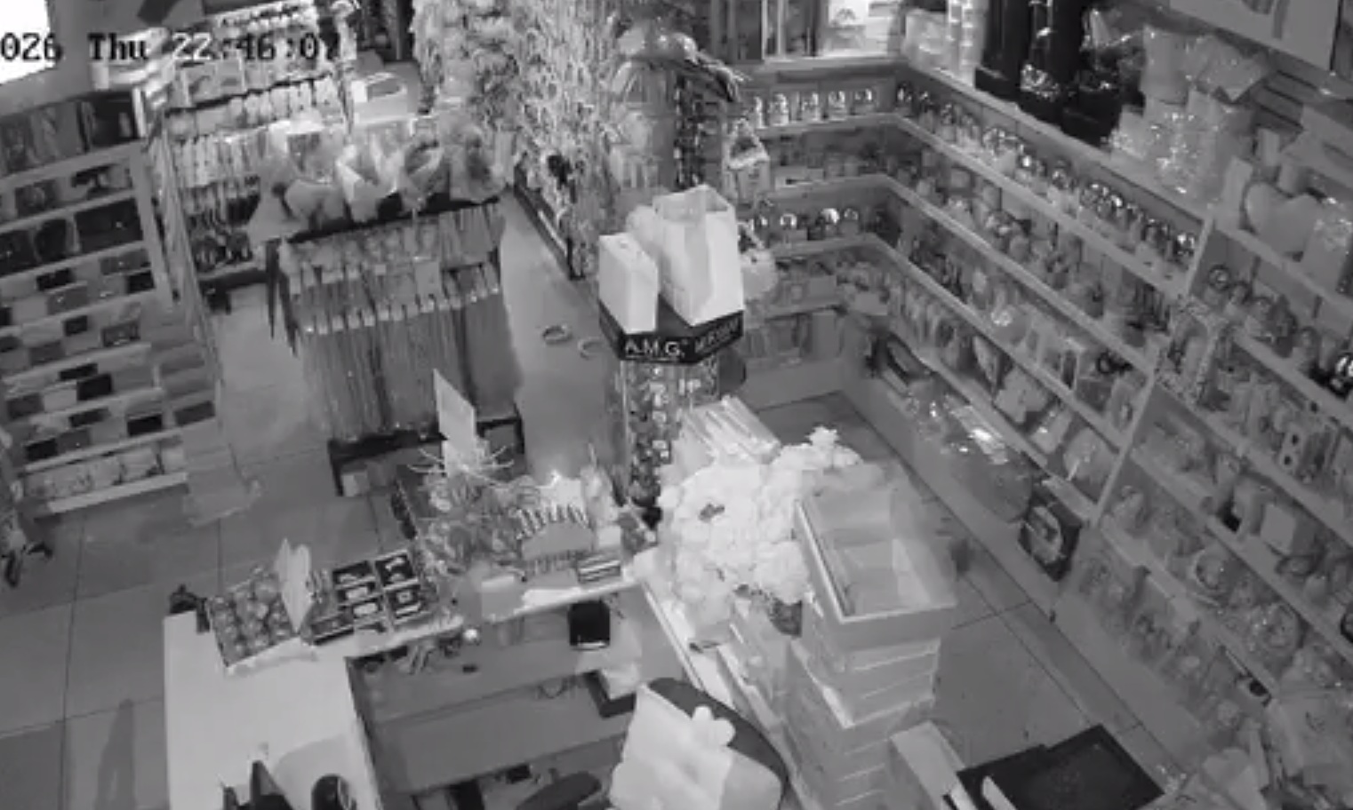 A pharmacy's security camera captured footage of an Israeli airstrike on a building in the Jammous area, within Beirut's southern suburbs.