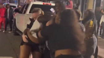 Wigs Off ! Fight Breaks Out Downtown Little Rock