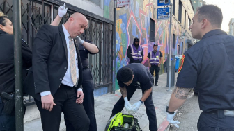 San FranciscMayor Lurie’s security team attacked in Tenderloin, officer left bleeding