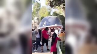 Two Classy Families Battle it Out in Front of Kids at Disney