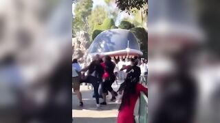 Two Classy Families Battle it Out in Front of Kids at Disney