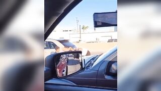 Little Kid Protects His Mamma with Some Punches to Karen's Gut During Road Rage Altercation.