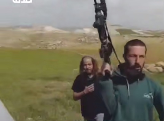 Israeli settlers assaulted and terrorized Palestinian civilians and sheep herders in the Rujum Al-Ali area of Masafer Yatta, south of Hebron.