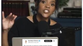 Do you agree with Candice Candace Owens is telling Americans in the military to immediately leave and telling anyone thinking of joining not to join the U.S. military