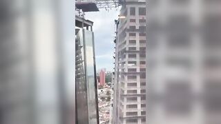 New: High-rise Building Collapses leaving Workers dangling 500ft in the Air