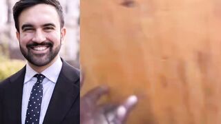 New Yorker store owner loses it after finding a Muslim police officer praying on a mat, blocking the way to the bathroom.