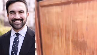 New Yorker store owner loses it after finding a Muslim police officer praying on a mat, blocking the way to the bathroom.