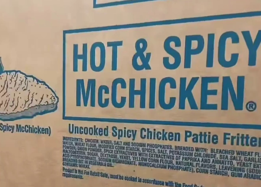 Never Eat McDonalds again..Delivery Driver Reveals McDonald's Frozen Ingredient Lists in Viral Video