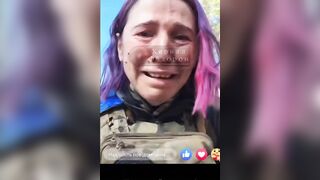Pink Hair Ukrainian Paramedic Breaks Down, Begs For War to End.
