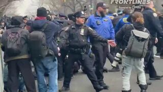 NYPD just tackled a man who allegedly set off a homemade smoke bomb.