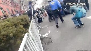 NYPD just tackled a man who allegedly set off a homemade smoke bomb.