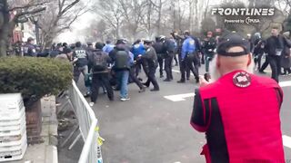 NYPD just tackled a man who allegedly set off a homemade smoke bomb.