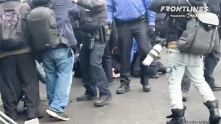 NYPD just tackled a man who allegedly set off a homemade smoke bomb.