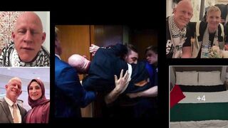 This is the clown "Marine" who broke his arm! (Palestinian wife)