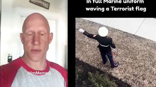 This is the clown "Marine" who broke his arm! (Palestinian wife)