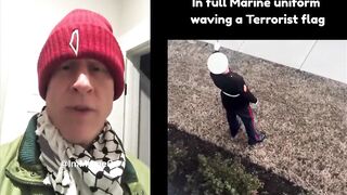 This is the clown "Marine" who broke his arm! (Palestinian wife)