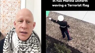 This is the clown "Marine" who broke his arm! (Palestinian wife)