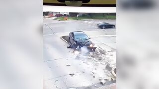 Girl Crashes Car then Runs.. (Was it Alcohol, Drugs, or Just an Average Female Driver?)