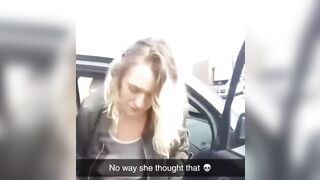 Female thought Cop wanted to see her Tits