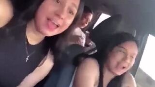 Car Full of Singing Girls nearly Record their Death on Cell Phone