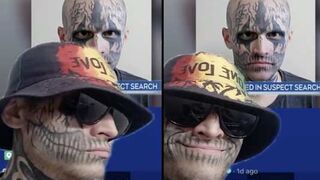 Face Tattooed Man with a Warrant Out For Him Goes on TikTok to Taunt and Clown the Police.
