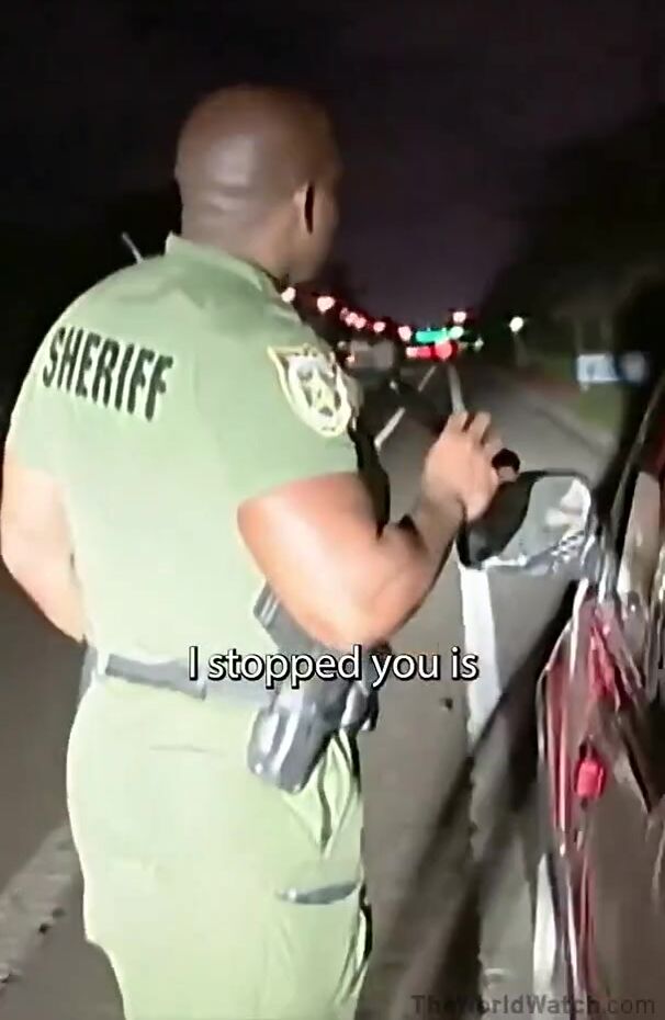 Pulled over for weaving... gives sister's name, fake DOB, no SSN