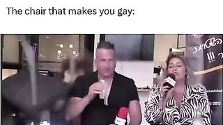 Dude Turns Gay after Getting Hit by Chair.