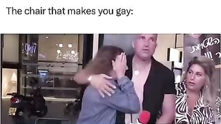 Dude Turns Gay after Getting Hit by Chair.