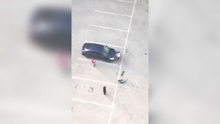 She Caught her Man Cheating in the Parking Lot