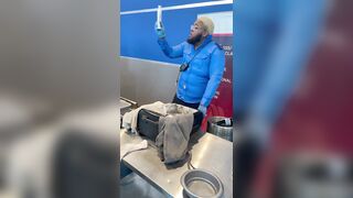 TSA Agent takes His Job VERY Seriously, this is Wild