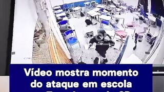 HORROR: Terrifying School Shooting Caught on CCTV.