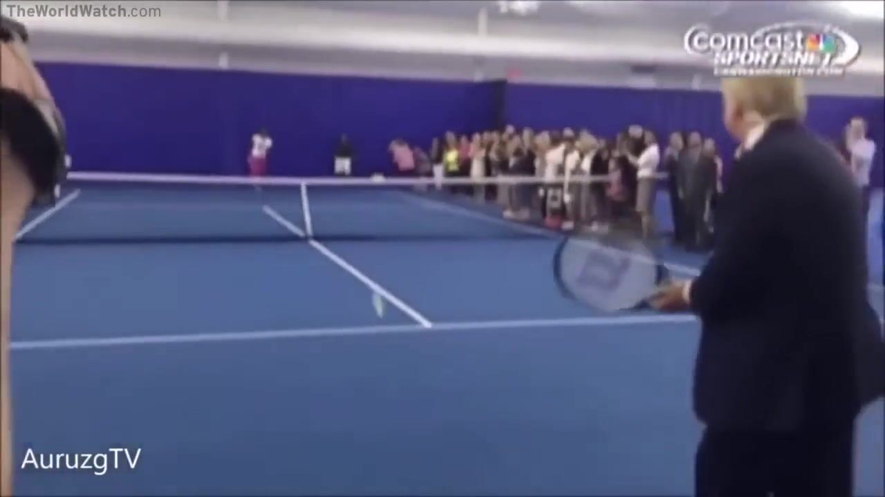 Trump Shares a Game with Serena Williams