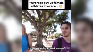 Average guy vs female athletes in a race