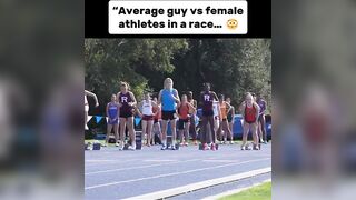 Average guy vs female athletes in a race