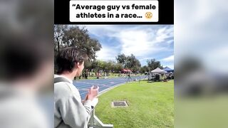 Average guy vs female athletes in a race