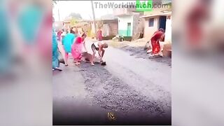 Why can't they have nice things? Because they steal the roads...wtf