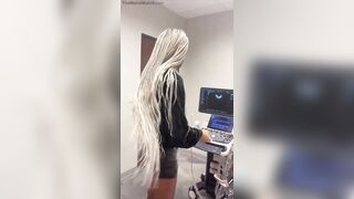 LGBTQI+ influencer pretends to be pregnant at the doctors office