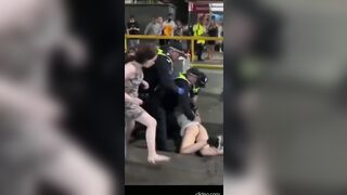 Blonde with some Attitude "Resisting" Arrest