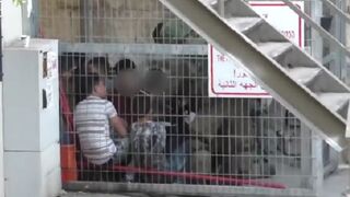 Muslim Kids being kept in Cages by Israeli Forces