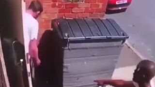 Business Owner Catches Man Shitting then Makes him Pick It up