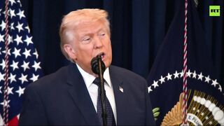 Reporter asks Trump why he is the only one saying US did not bomb School