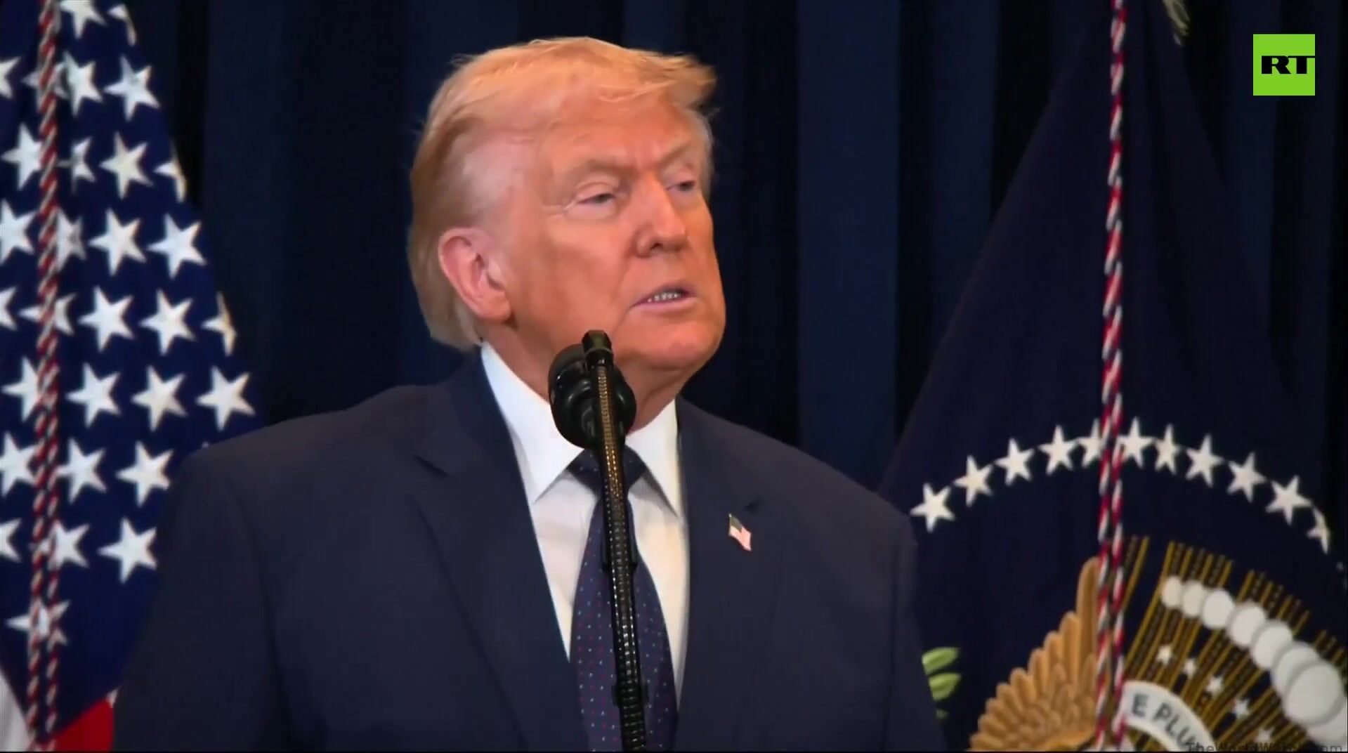 Reporter asks Trump why he is the only one saying US did not bomb School