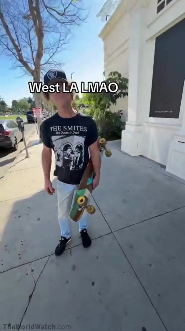 Skateboarder Assaulted By Black Racist in California