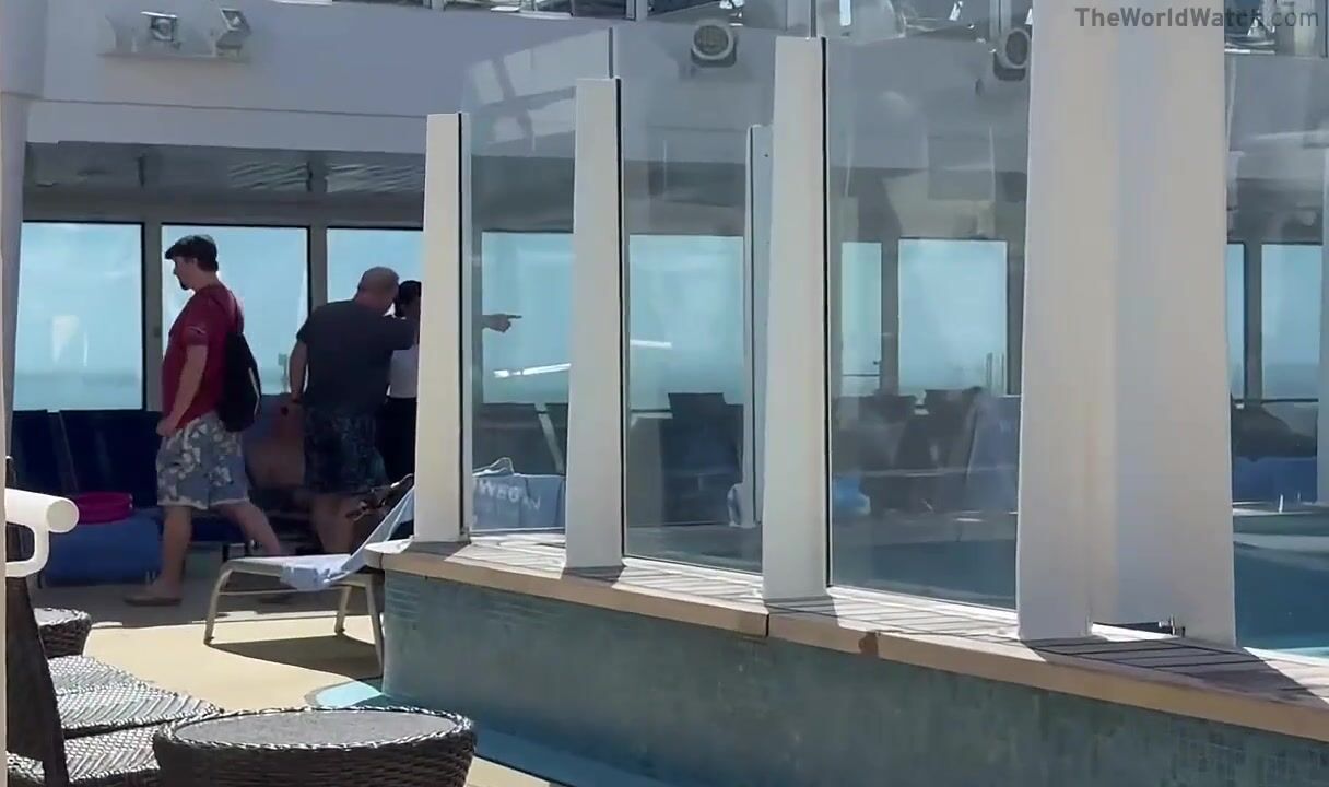 Man with swastika tattoos confronted by Jewish guy on a cruise ship