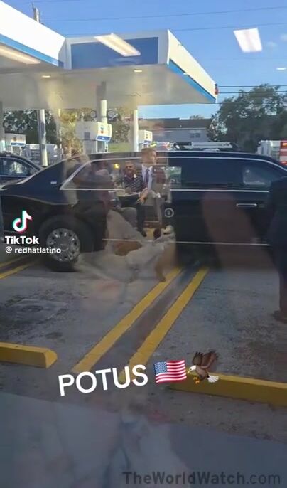 TRUMP JUST WALKED INTO A RANDOM GAS STATION IN FLORIDA — WATCH WHAT HAPPENS NEXT