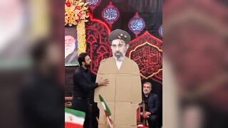 Cardboard Mojtaba Khamenei