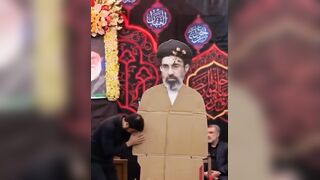 Cardboard Mojtaba Khamenei