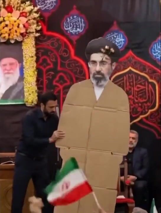 Cardboard Mojtaba Khamenei