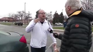 This Guy.....Walking out of a Police Station Assaults Reporter......